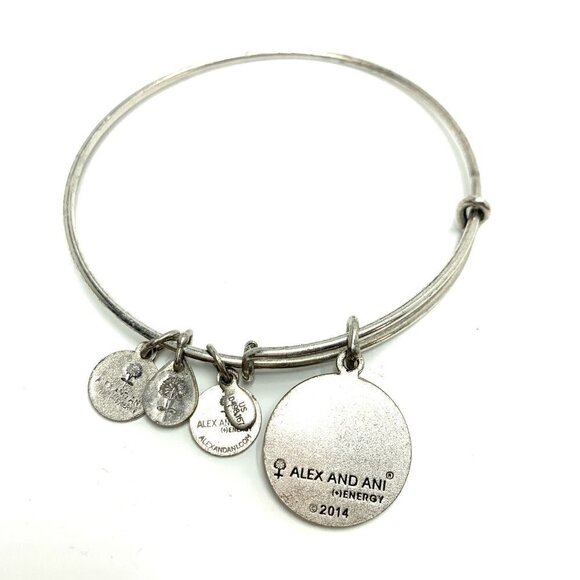 Alex and Ani Godmother Charm Bracelet Silver Finish - Expands 2"- 3.5" - Picture 2 of 2